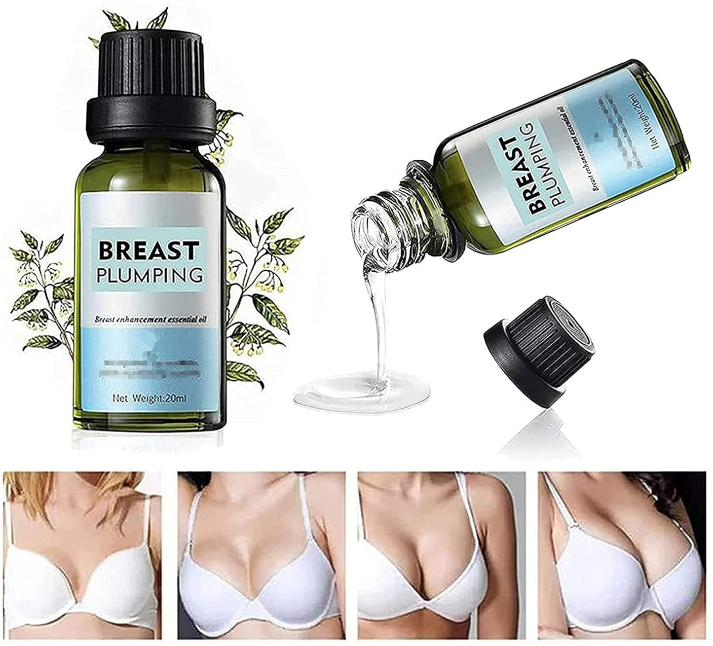 Breast Plumping Oil,Natural Herbal Bust Up Essential Oii