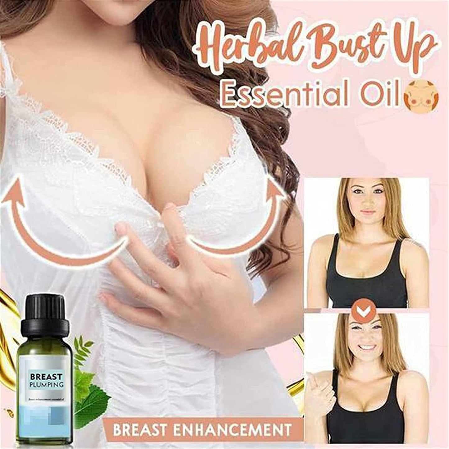 Breast Plumping Oil,Natural Herbal Bust Up Essential Oii