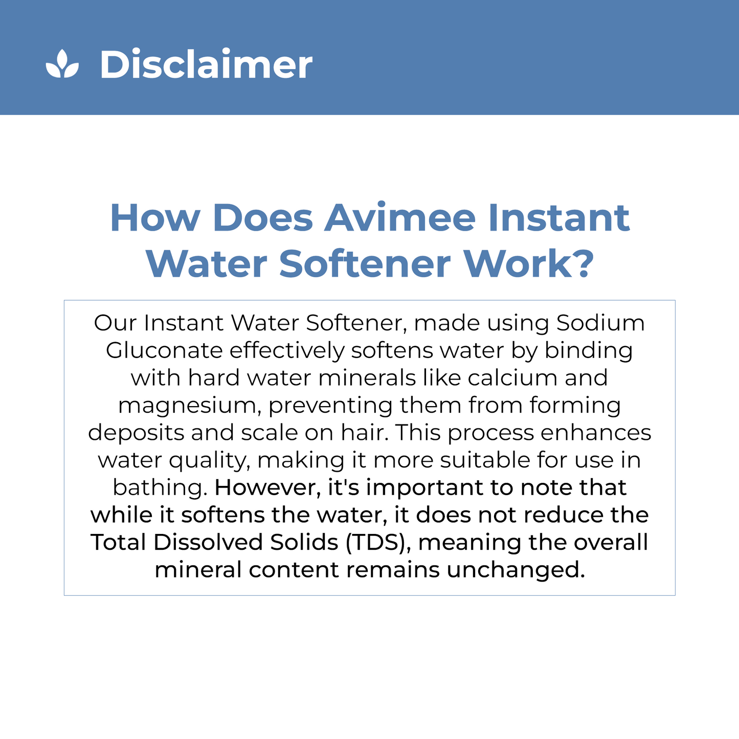 ((PACK OF 3 )) Instant Water Softener for Hair Loss Due to Hard Water